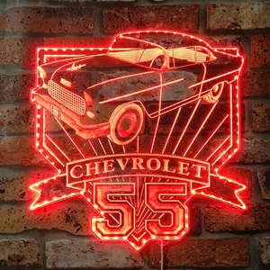 Chevrolet 1955 Bel Air Coupe RGB LED Sign