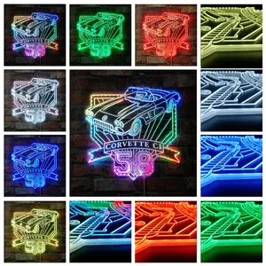 Chevrolet 1958 Corvette C1 RGB LED Sign