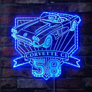 Chevrolet 1958 Corvette C1 RGB LED Sign