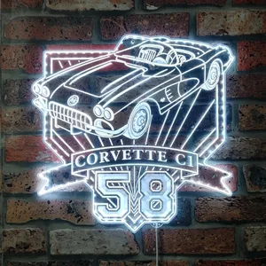 Chevrolet 1958 Corvette C1 RGB LED Sign
