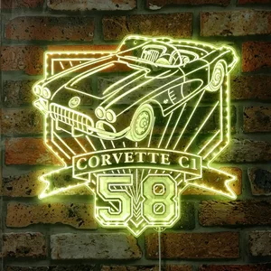 Chevrolet 1958 Corvette C1 RGB LED Sign