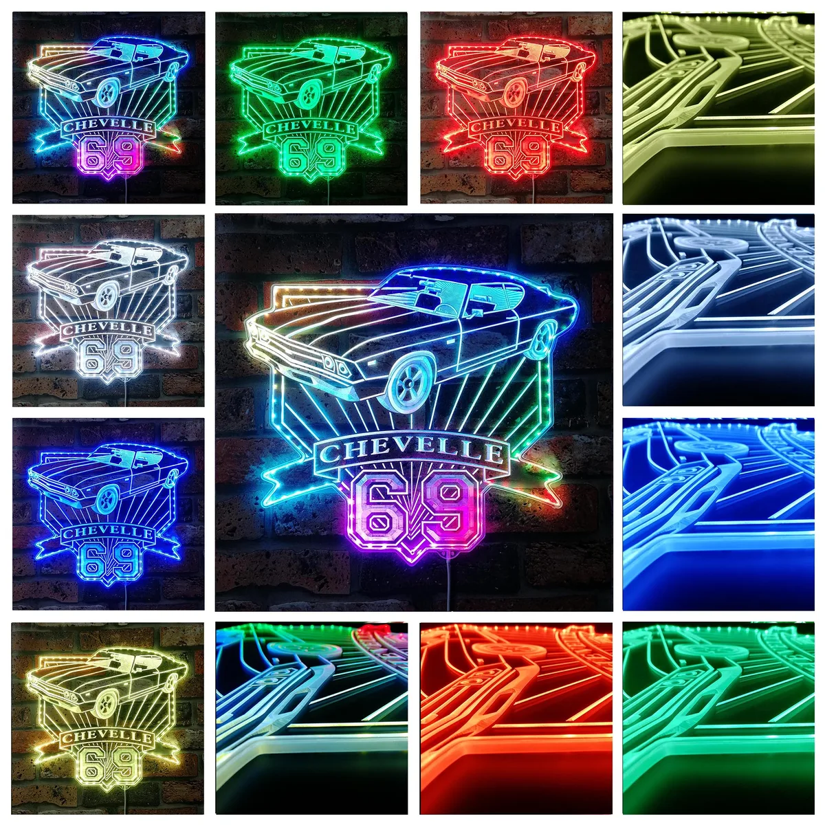 Chevrolet 1969 Chevelle RGB LED Sign