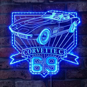 Chevrolet 1969 Corvette C3 RGB LED Sign
