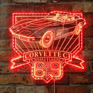 Chevrolet 1969 Corvette C3 RGB LED Sign