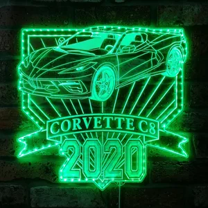Chevrolet 2020 Corvette C8 Stingray RGB LED Sign