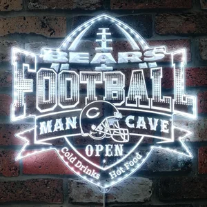 Chicago Bears Man Cave RGB LED Sign