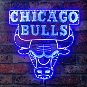 Chicago Bulls Logo RGB LED Sign