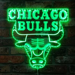Chicago Bulls Logo RGB LED Sign