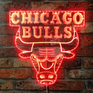 Chicago Bulls Logo RGB LED Sign
