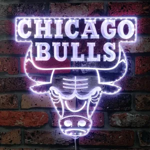 Chicago Bulls Logo RGB LED Sign
