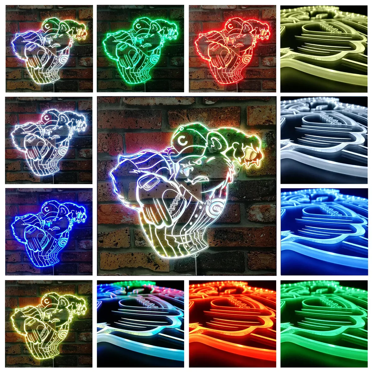 Chicago Cubs Bardown RGB LED Sign