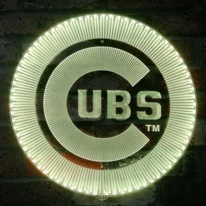Chicago Cubs Logo RGB LED Sign