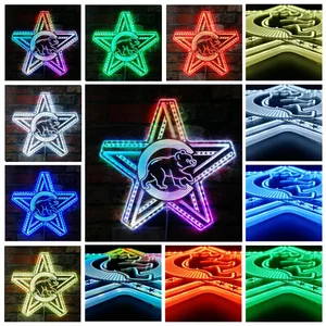 Chicago Cubs Star Logo RGB LED Sign