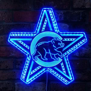 Chicago Cubs Star Logo RGB LED Sign