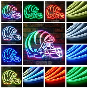 Cincinnati Bengals Helmet Logo RGB LED Sign
