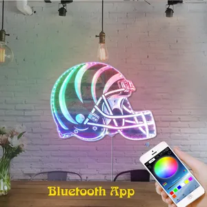 Cincinnati Bengals Helmet Logo RGB LED Sign