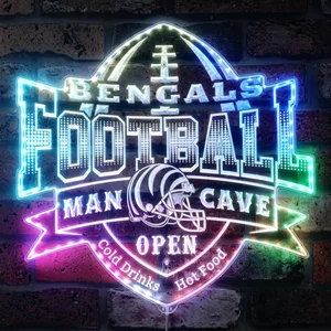 Cincinnati Bengals Man Cave RGB LED Sign