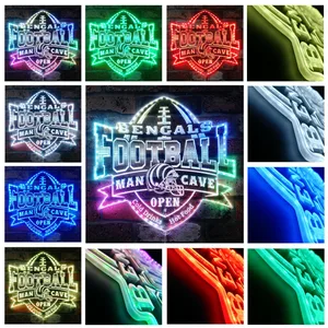 Cincinnati Bengals Man Cave RGB LED Sign
