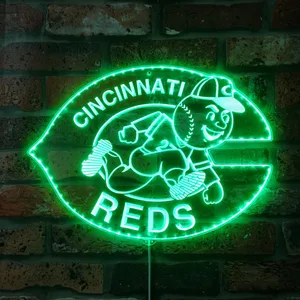 Cincinnati Reds Logo RGB LED Sign