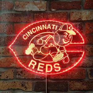 Cincinnati Reds Logo RGB LED Sign
