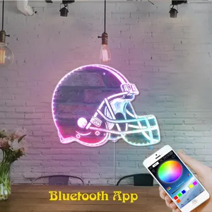 Cleveland Browns Helmet Logo RGB LED Sign