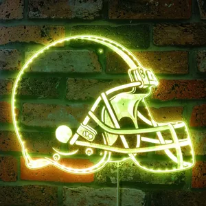 Cleveland Browns Helmet Logo RGB LED Sign