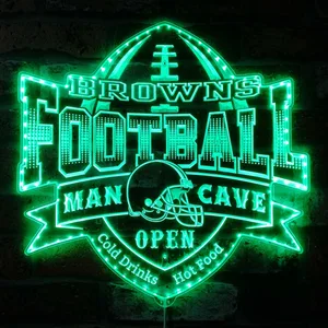 Cleveland Browns Man Cave RGB LED Sign