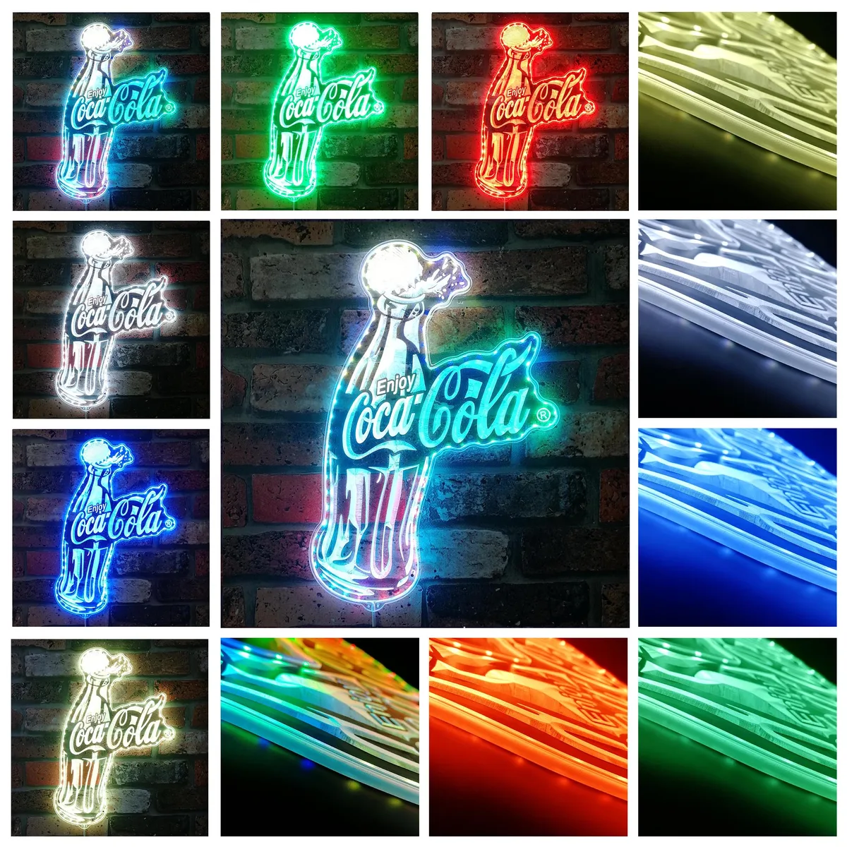 Coca Cola Bottle RGB LED Sign
