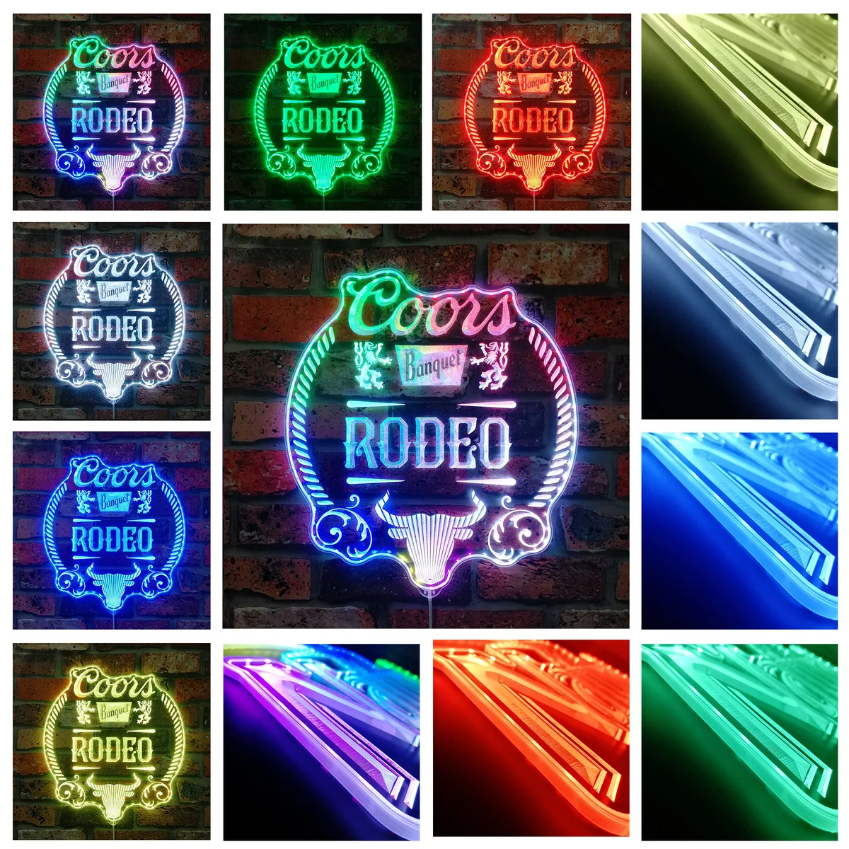 Coors Banquet Rodeo RGB LED Sign