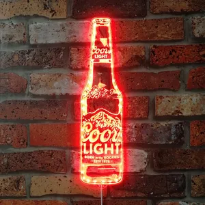 Coors Light Bottle RGB LED Sign
