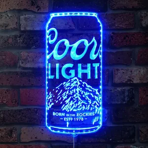 Coors Light Can RGB LED Sign