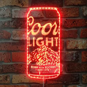 Coors Light Can RGB LED Sign