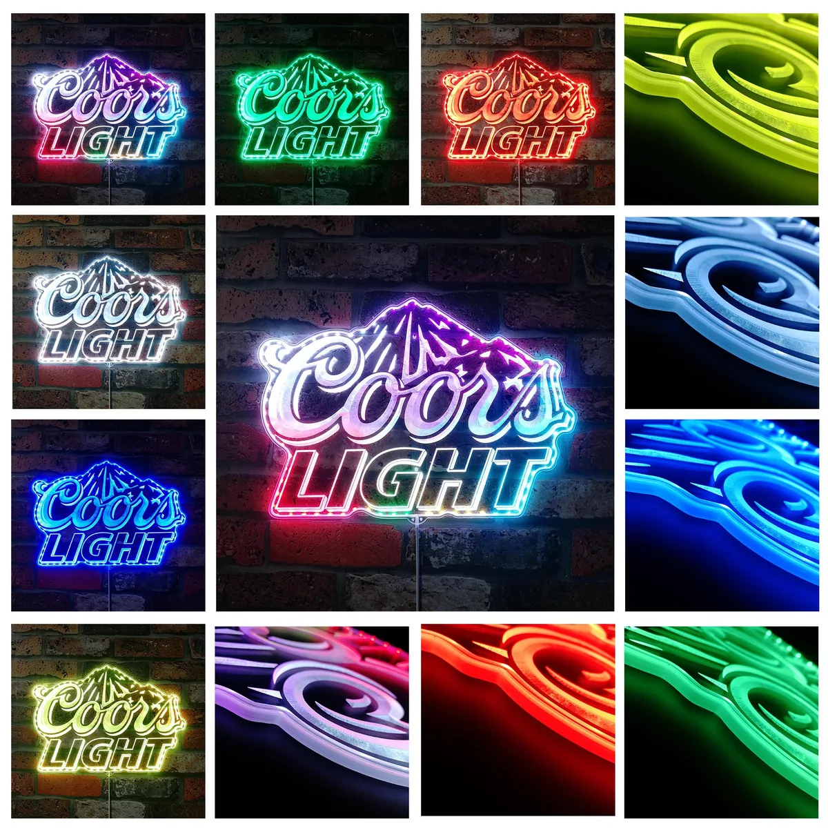 Coors Light Logo 2 RGB LED Sign