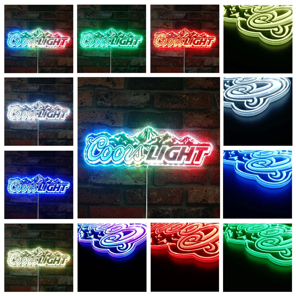 Coors Light Logo RGB LED Sign