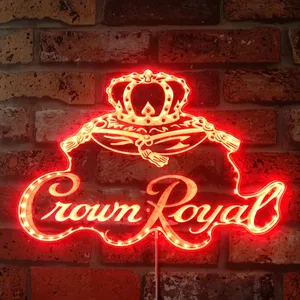 Crown Royal Logo RGB LED Sign