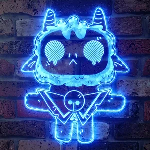 Cult of the Lamb The Lamb RGB LED Sign