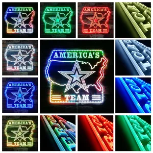 Dallas Cowboys America's Team RGB LED Sign