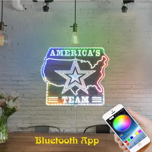 Dallas Cowboys America's Team RGB LED Sign