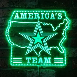 Dallas Cowboys America's Team RGB LED Sign