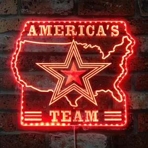 Dallas Cowboys America's Team RGB LED Sign