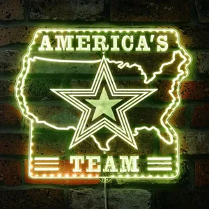 Dallas Cowboys America's Team RGB LED Sign