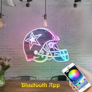 Dallas Cowboys Helmet Logo RGB LED Sign