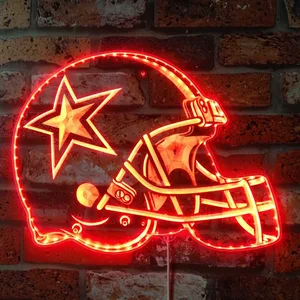 Dallas Cowboys Helmet Logo RGB LED Sign