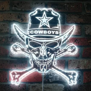Dallas Cowboys Skull RGB LED Sign
