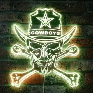 Dallas Cowboys Skull RGB LED Sign