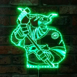 Dallas Stars Bardown RGB LED Sign
