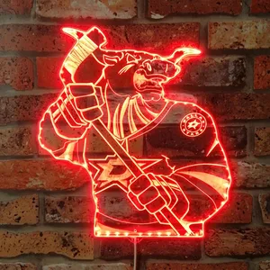 Dallas Stars Bardown RGB LED Sign