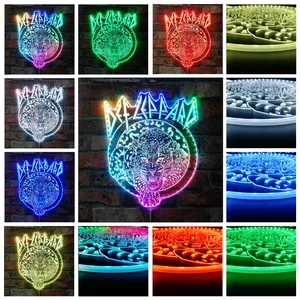 Def Leppard Logo RGB LED Sign