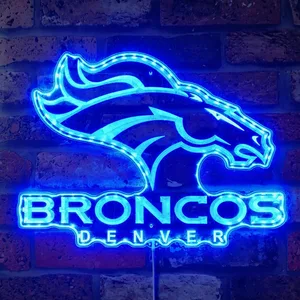 Denver Broncos Logo RGB LED Sign