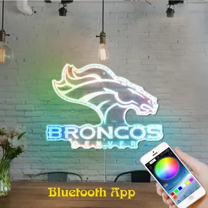 Denver Broncos Logo RGB LED Sign